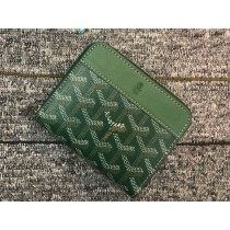 Goyard Chevron Small Zip Wallet Green