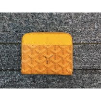 Goyard Chevron Small Zip Wallet Yellow