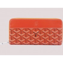 Goyard Goyardine Matignon Wallet Orange