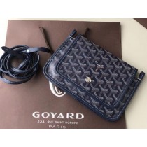 Goyard Goyardine Plumet Crossbody Wallet Blue