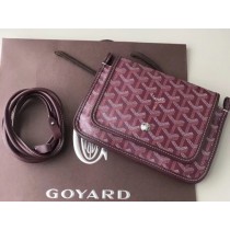 Goyard Goyardine Plumet Crossbody Wallet Burgundy