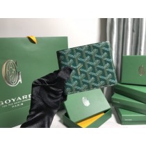 Goyard Goyardine Victoire Wallet Green