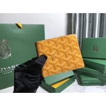 Goyard Goyardine Victoire Wallet Yellow