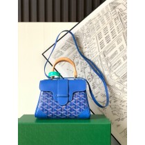 Goyard Saigon Souple Mini Bag Blue Goyardine