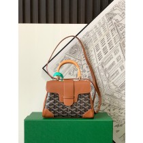 Goyard Saigon Souple Mini Bag Goyardine Brown