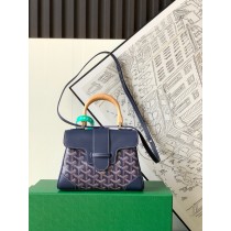 Goyard Saigon Souple Mini Bag Goyardine Navy