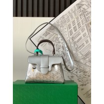 Goyard Saigon Souple Mini Bag Silver Goyardine