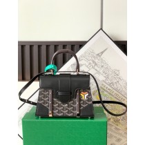Goyard Saigon Structuré Mini Bag Goyardine Black