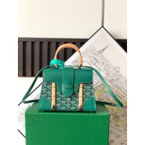 Goyard Saigon Structuré Mini Bag Goyardine Green