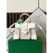 Goyard Saigon Structuré Mini Bag Goyardine White