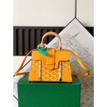 Goyard Saigon Structuré Mini Bag Goyardine Yellow