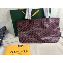Goyard Saint Louis Reversible Tote In Goyardine Canvas Burgundy
