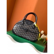 Goyard Small Goyardine Saint Jeanne Bowler Bag Black