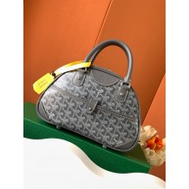 Goyard Small Goyardine Saint Jeanne Bowler Bag Grey