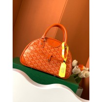 Goyard Small Goyardine Saint Jeanne Bowler Bag Orange