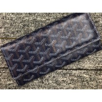 Goyard Varenne Chevron Long Wallet Dark Blue