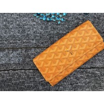 Goyard Varenne Chevron Long Wallet Yellow