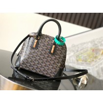 Goyard Vendôme Mini Bag Goyardine Canvas Calfskin Black