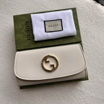Gucci Blondie Continental Chain Wallet 725215 Beige