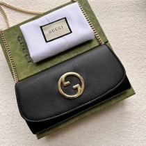 Gucci Blondie Continental Chain Wallet 725215 Black