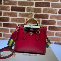 Gucci Diana Small GG Tote Bag Red
