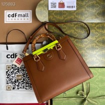 Gucci Diana Small Tote Bag 660195 Brown