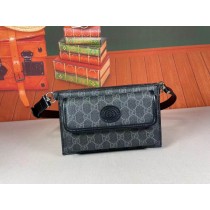 Gucci GG Belt Bag With Interlocking G 746300 Black