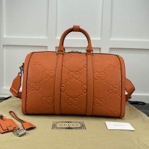 Gucci GG Embossed Duffle Bag 725282 Orange