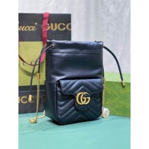 Gucci GG Marmont Mini Bucket Bag 746433 Black