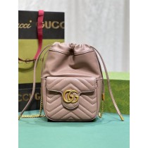 Gucci GG Marmont Mini Bucket Bag 746433 Pink