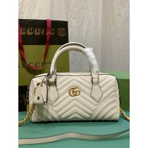 Gucci Gg Marmont Small Top Handle Bag 746319 White