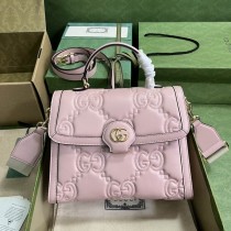 Gucci GG Matelassé Handbag 736877 Pink