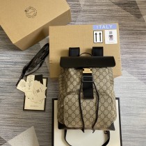 Gucci GG Supreme Backpack Black Ebony 