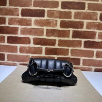 Gucci Horsebit Chain Small Shoulder Bag Black