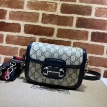 Gucci Horsebit 1955 Mini Bag 658574 Black Beige