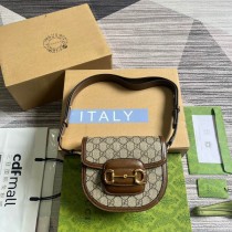 Gucci Horsebit 1955 Mini Rounded Bag 760191 GG Supreme