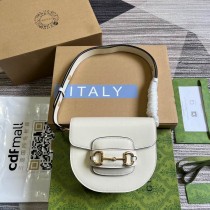 Gucci Horsebit 1955 Mini Rounded Bag 760191 White