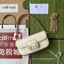 Gucci Horsebit 1955 Small Shoulder Bag 735178 Ivory
