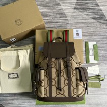 Gucci Jumbo GG Backpack Camel