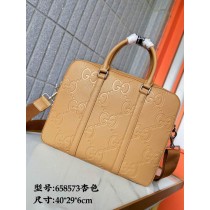 Gucci Jumbo GG Briefcase 658573 Apricot