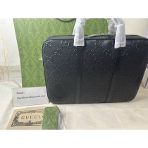 Gucci Jumbo GG Briefcase 658573 Black