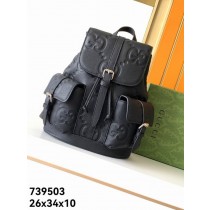 Gucci Jumbo GG Small Backpack 739503 Black