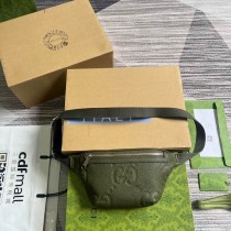 Gucci Jumbo GG Small Belt Bag 658582 Dark Green