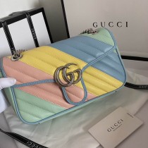 Gucci Marmont Matelassé Shoulder Bag 443497 Multi