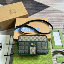Gucci Mini GG Canvas Mini Shoulder Bag 751914 Green