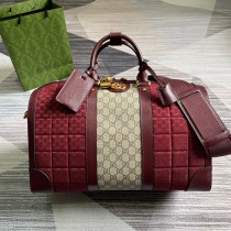 Gucci Mini GG Canvas Small Duffle Bag 724642 Burgundy