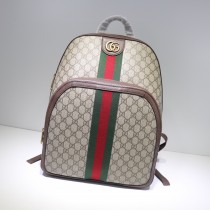 Gucci Ophidia GG Medium Backpack 547967 Beige Ebony