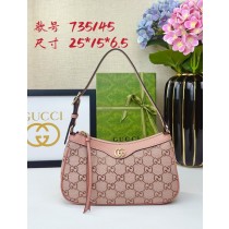 Gucci Ophidia GG Small Handbag 735145 Pink