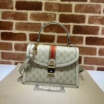 Gucci Ophidia Gg Small Top Handle Bag 651055 White Beige