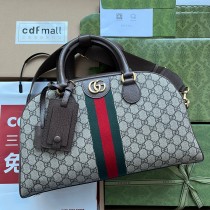 Gucci Savoy Medium Bowling Handbag 40CM GG Supreme Canvas